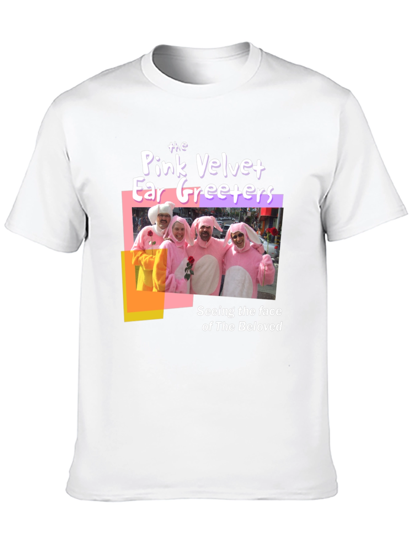 Pink Velvet Ear Greeters Graphic T-Shirt