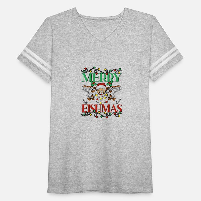 Merry Fishmas Funny Santa Claus Fishing Christmas