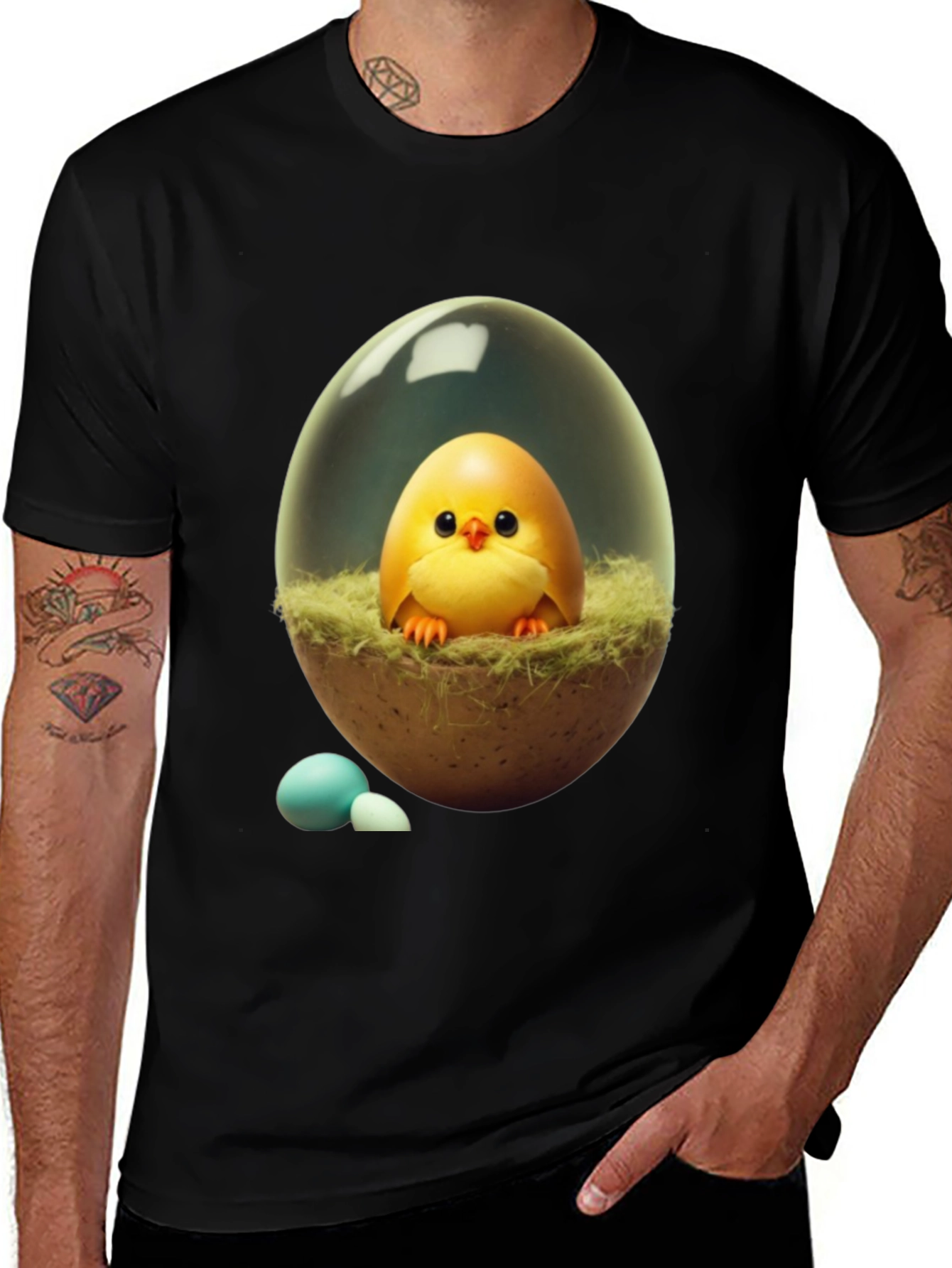 Cute Chick in Egg T-Shirt