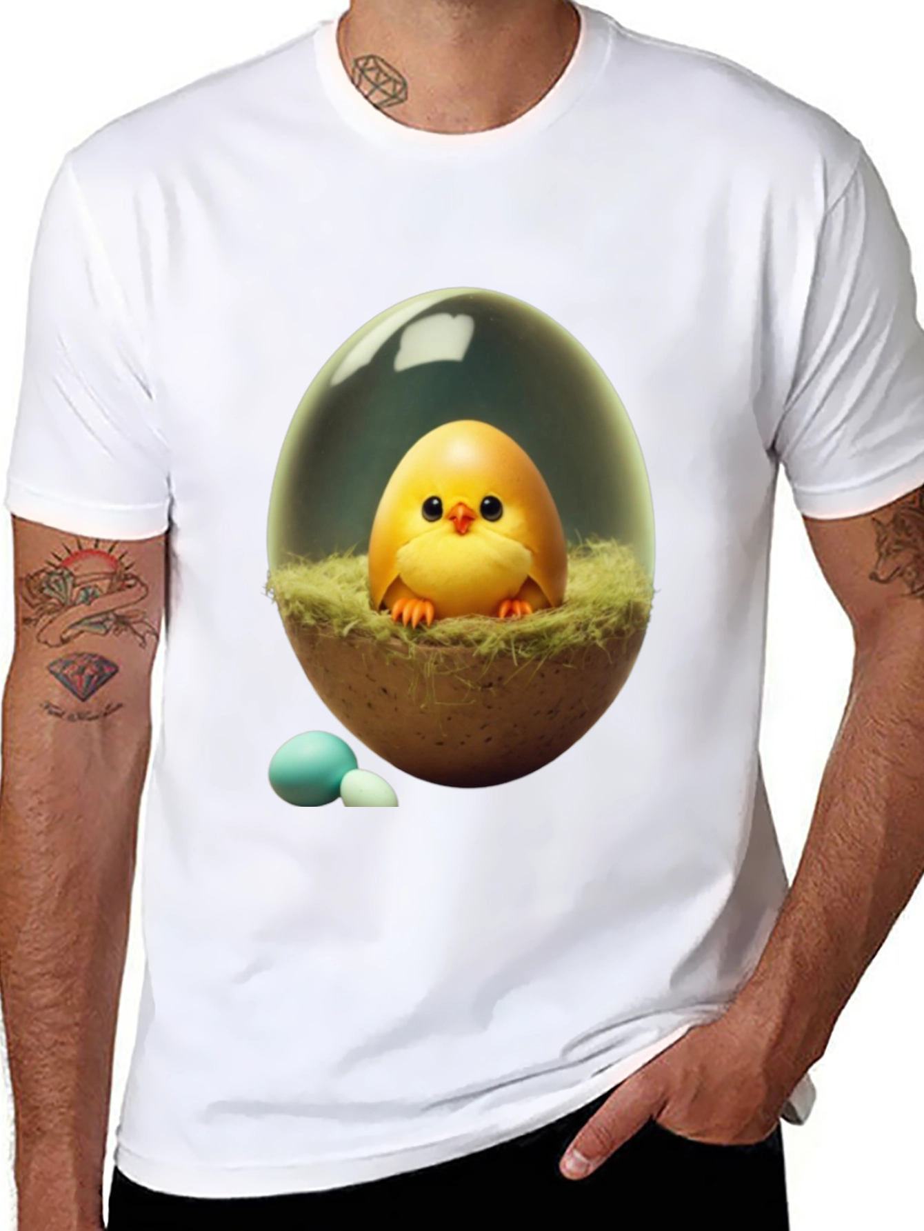 Cute Chick in Egg T-Shirt