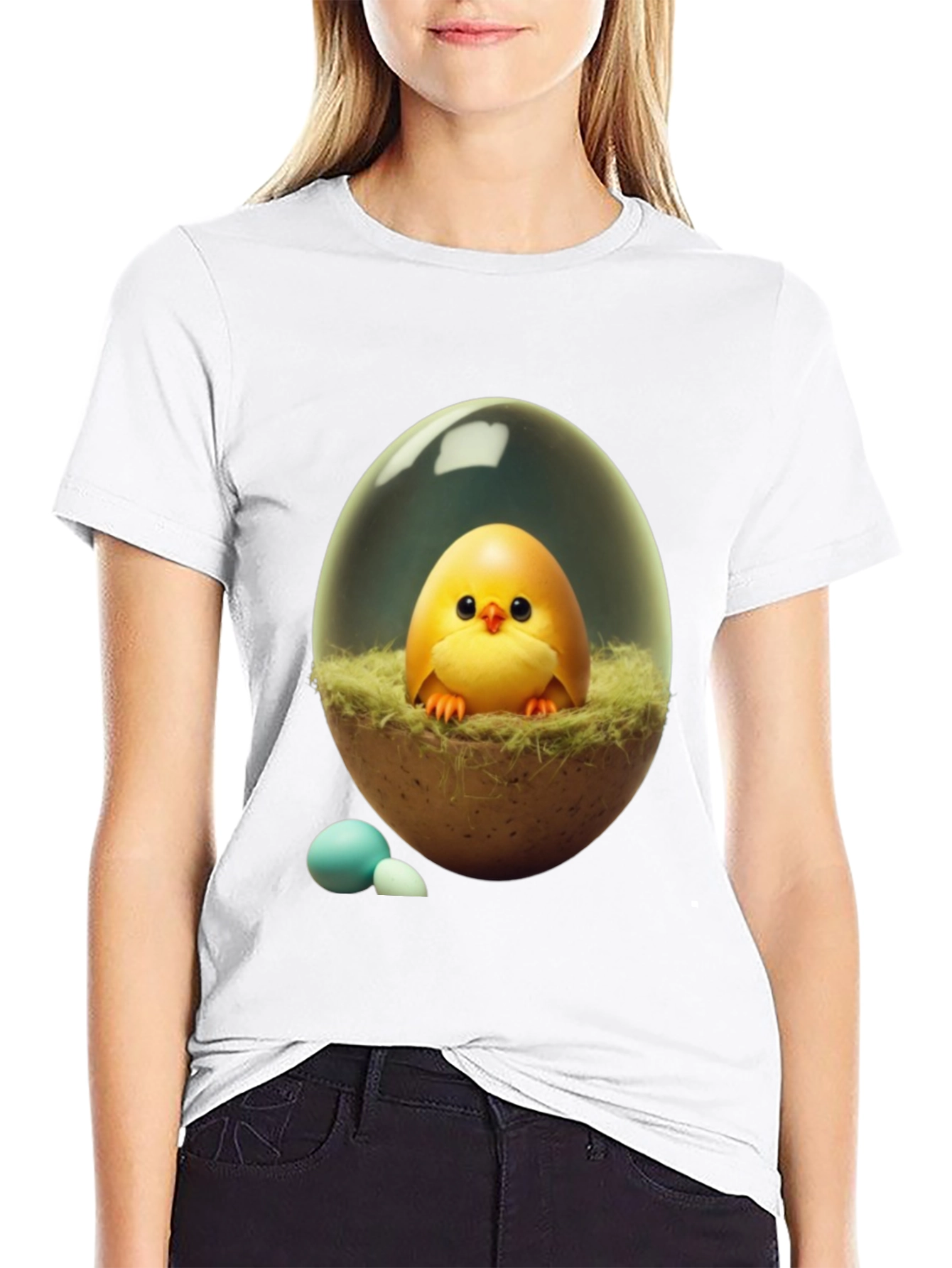 Cute Chick in Egg T-Shirt