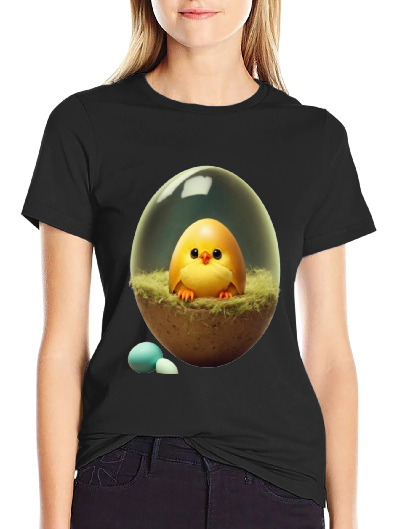 Cute Chick in Egg T-Shirt