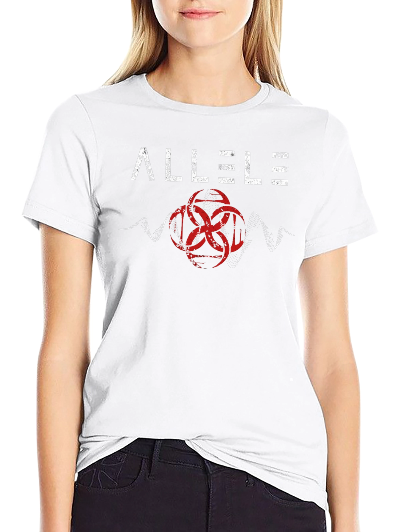 AllelE Graphic Print Black T-Shirt