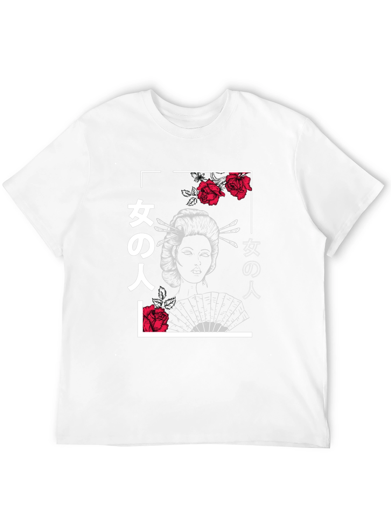 Geisha Rose Graphic Tee