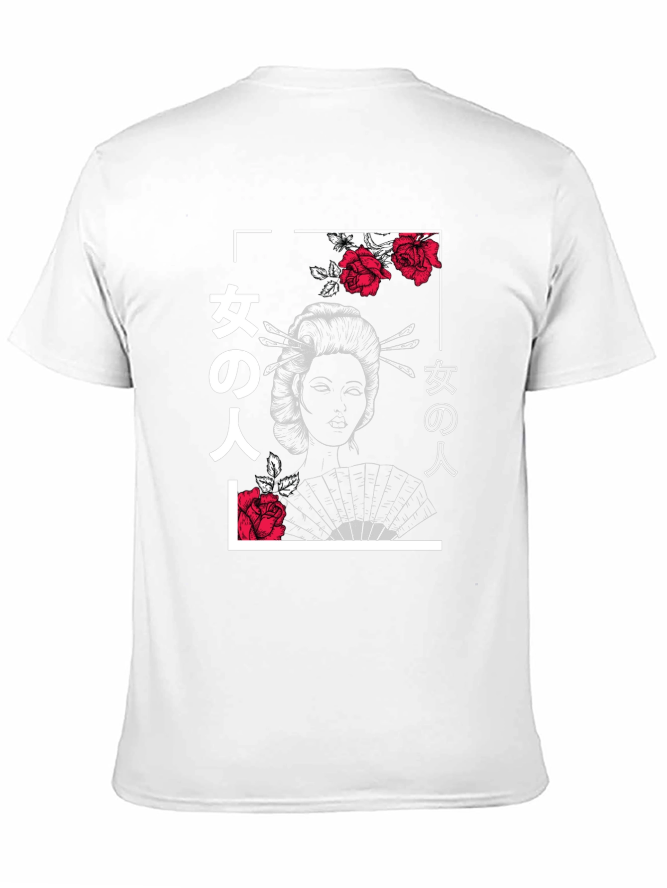 Geisha Rose Graphic Tee