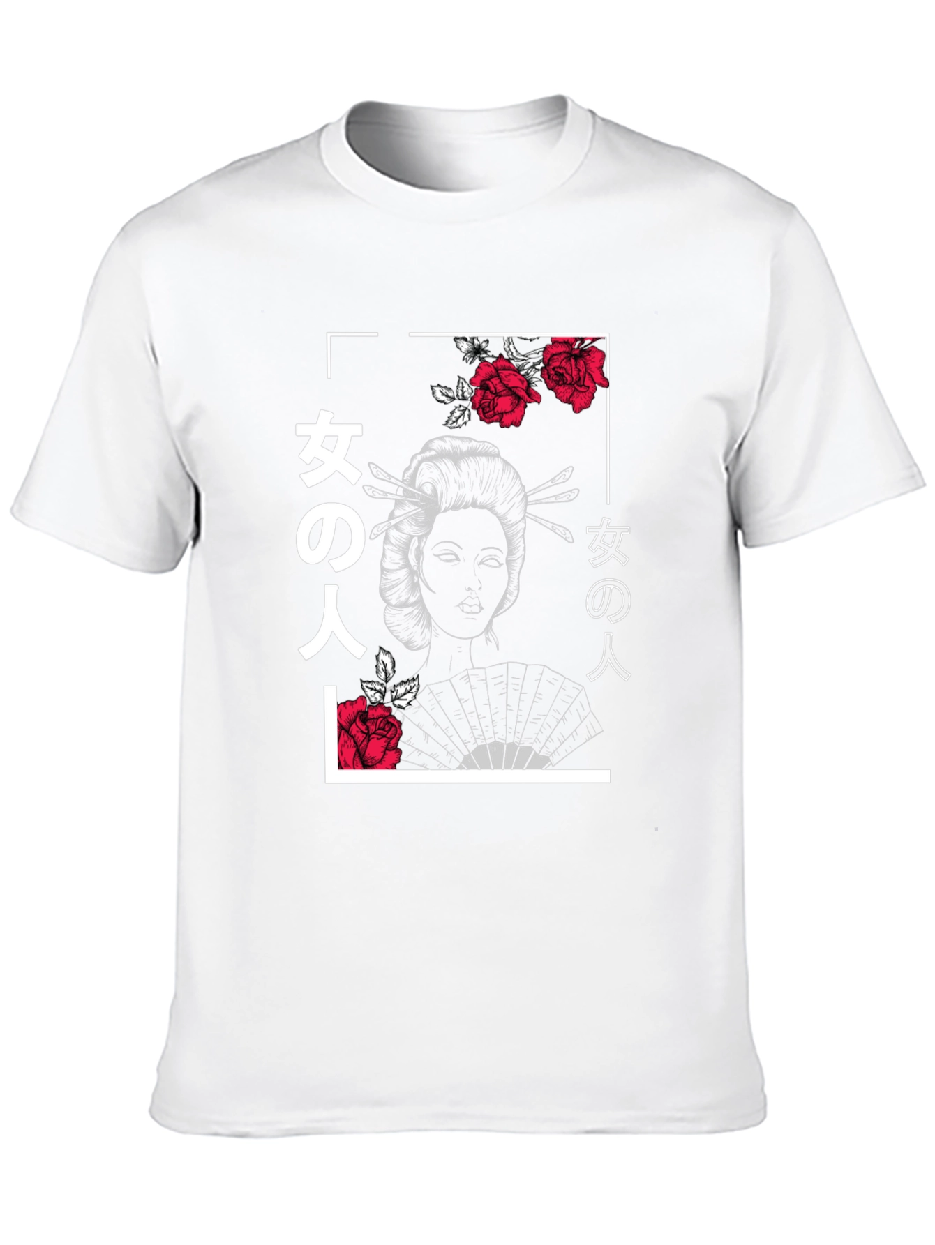 Geisha Rose Graphic Tee