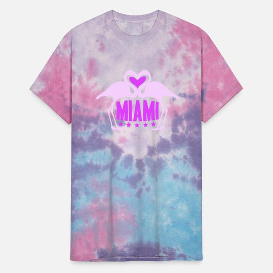 Miami Usa 2 Flamingos Heart Birds America Florida