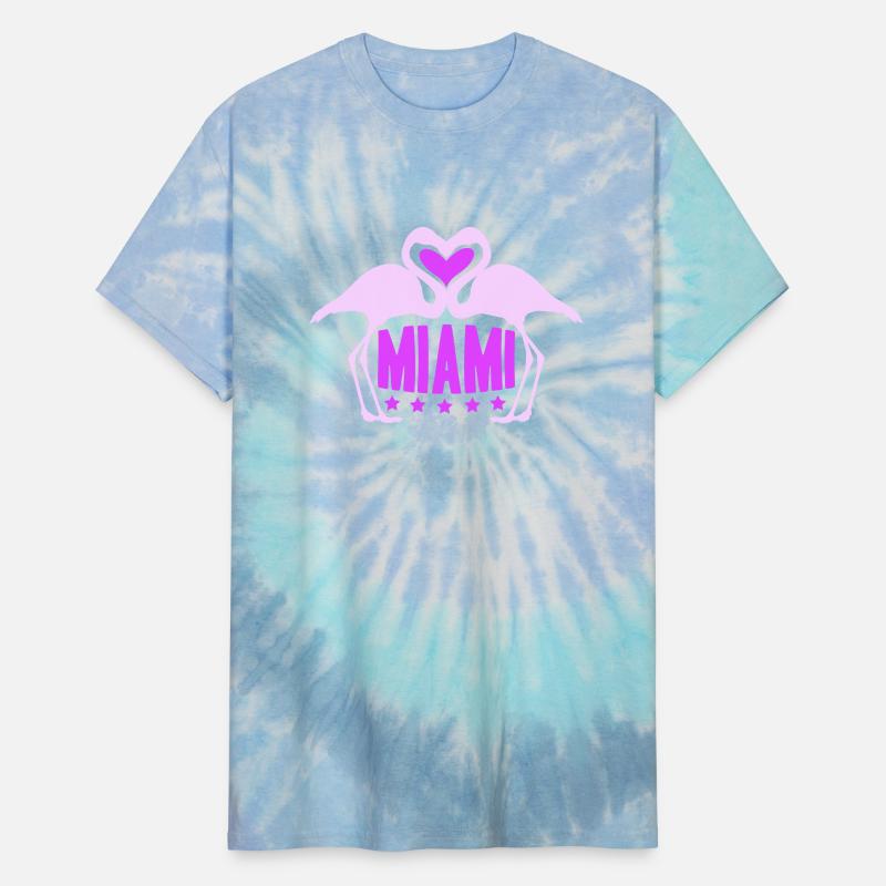 Miami Usa 2 Flamingos Heart Birds America Florida