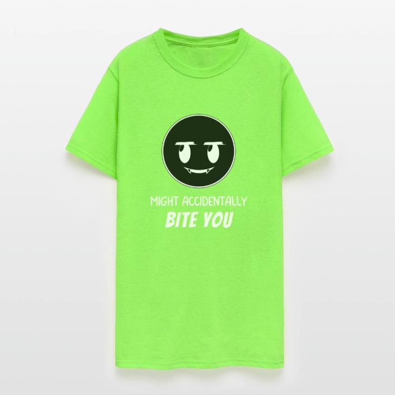 Might Accidentally Bite You Oops Funny Emoticon