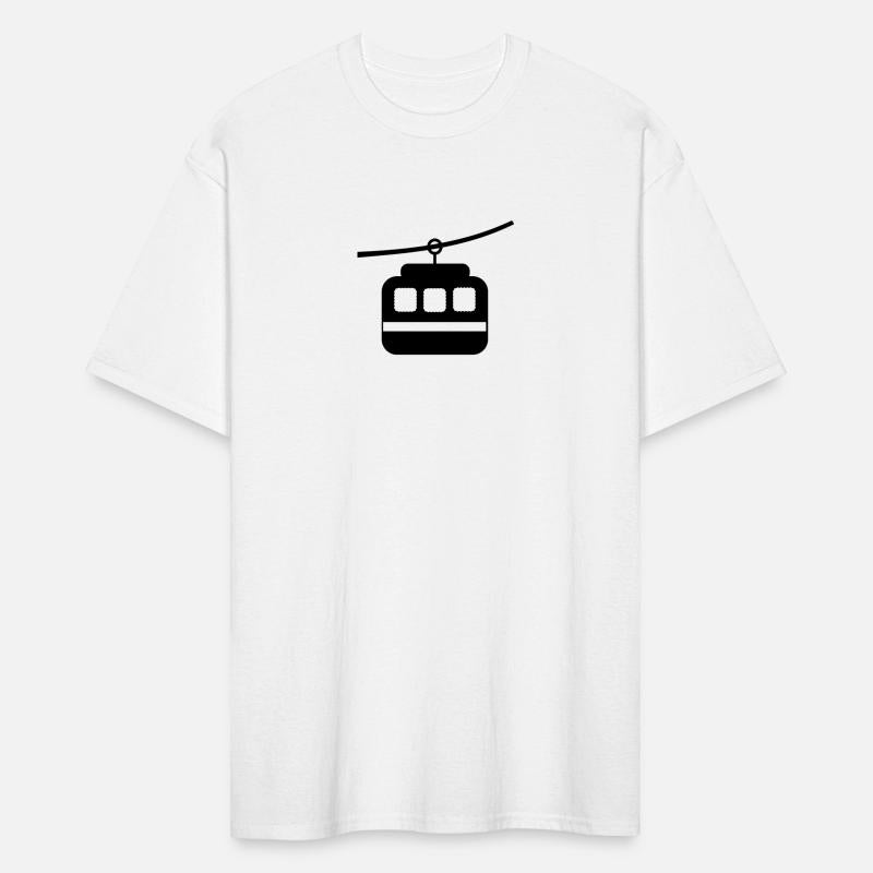Minimalist Cable Car – Monochrome Icon