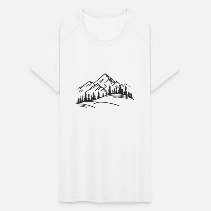minimalist Mountain View, illustration