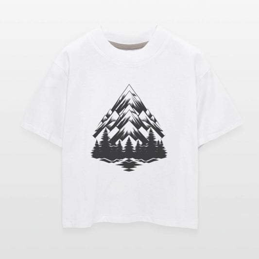 Monochrome Mountain Reflection