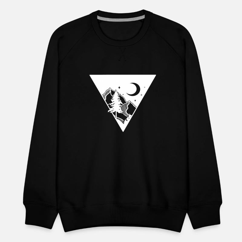 Mountain Moonilight Triangle Abstract