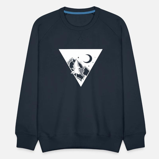 Mountain Moonilight Triangle Abstract