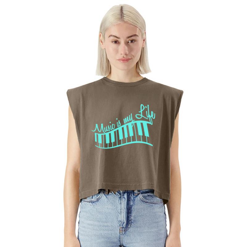 Music is my Life Text Keyboard Piano Love Party