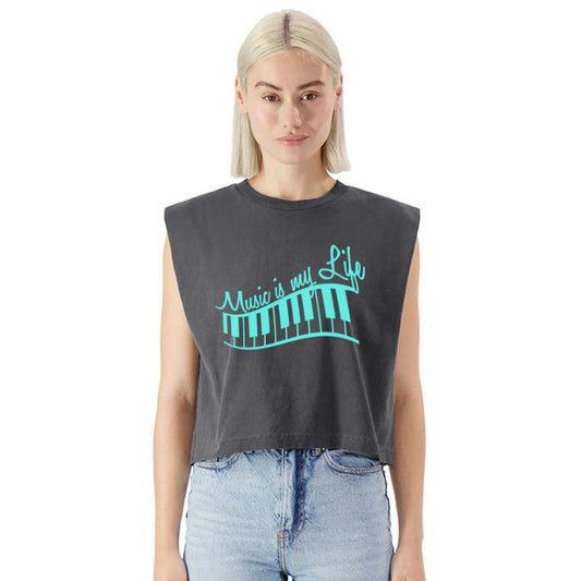 Music is my Life Text Keyboard Piano Love Party