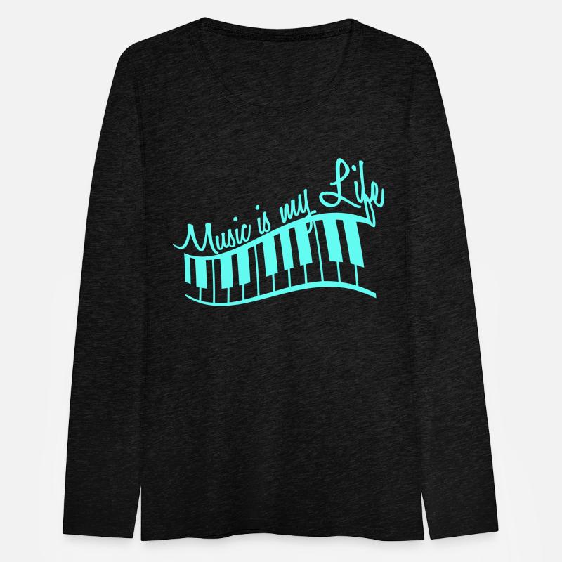 Music is my Life Text Keyboard Piano Love Party