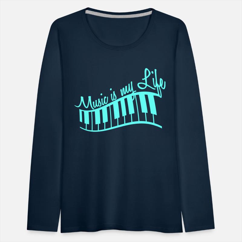 Music is my Life Text Keyboard Piano Love Party