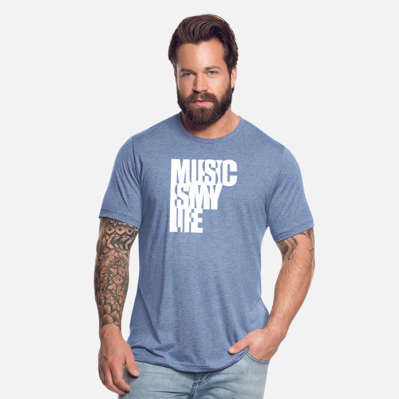 Music is my Life Text Letters Quote Saying Party