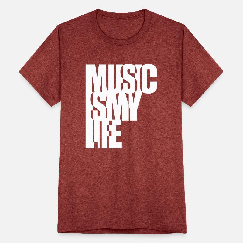 Music is my Life Text Letters Quote Saying Party