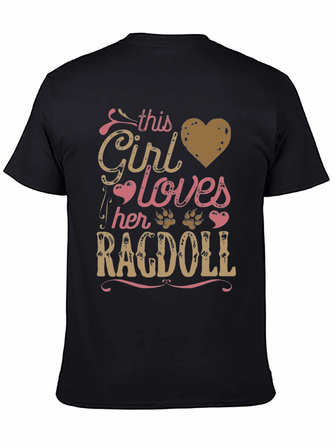 Girl Loves Ragdoll T-Shirt - Cat Lover Tee