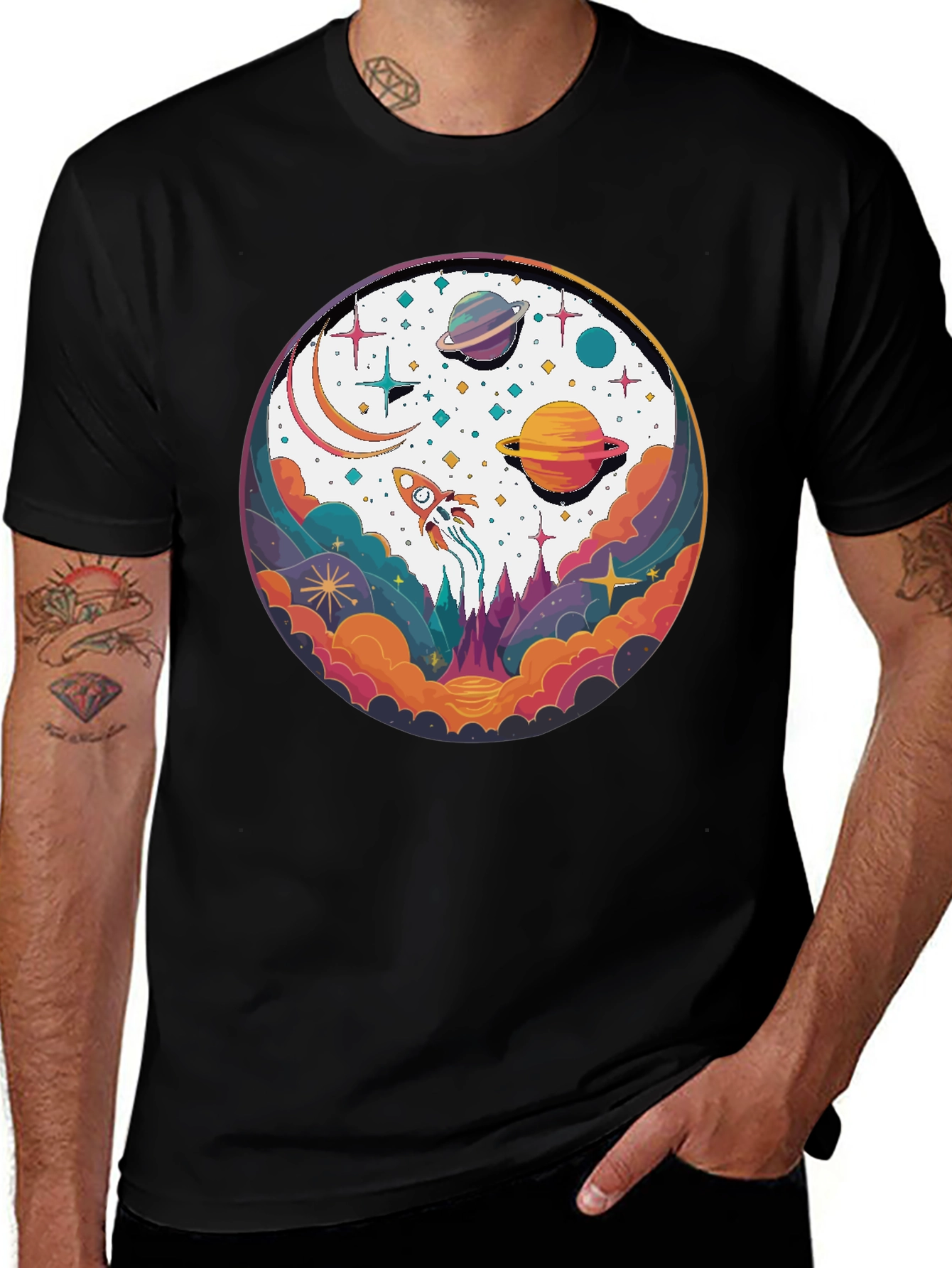 Space Dreams T-Shirt - Cosmic Graphic Tee