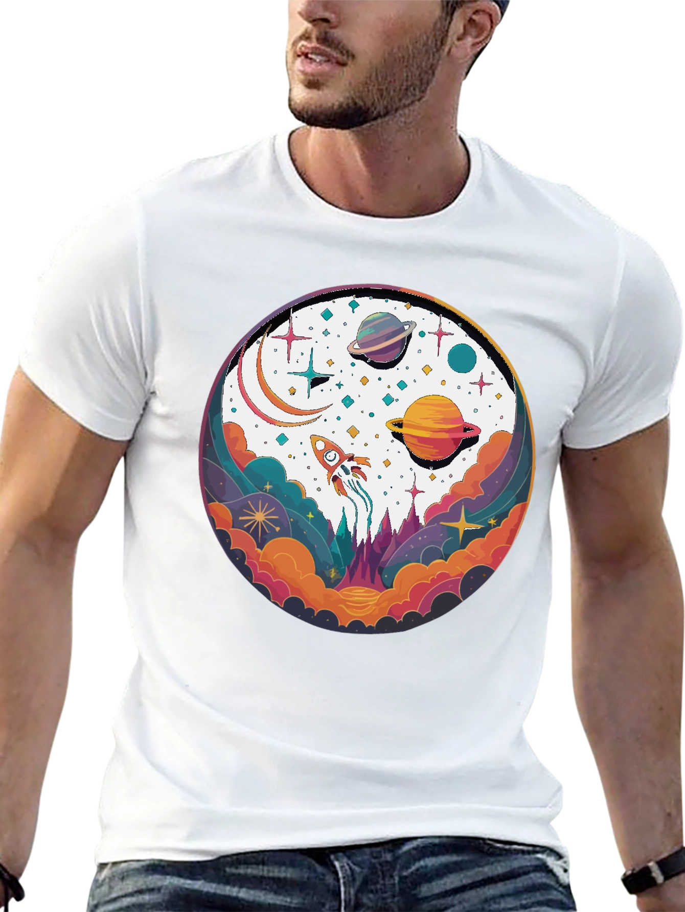 Space Dreams T-Shirt - Cosmic Graphic Tee