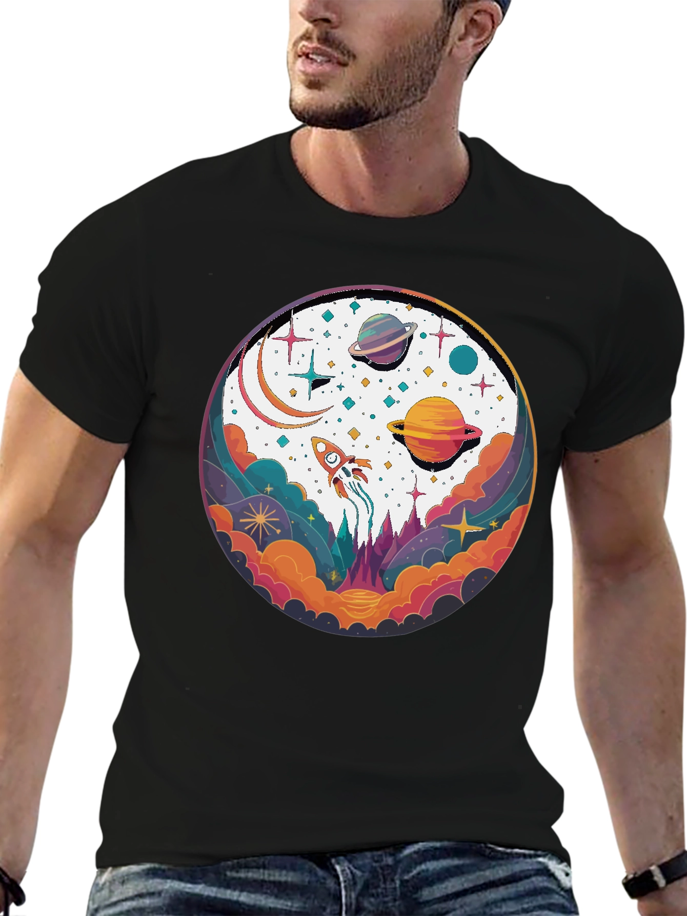 Space Dreams T-Shirt - Cosmic Graphic Tee