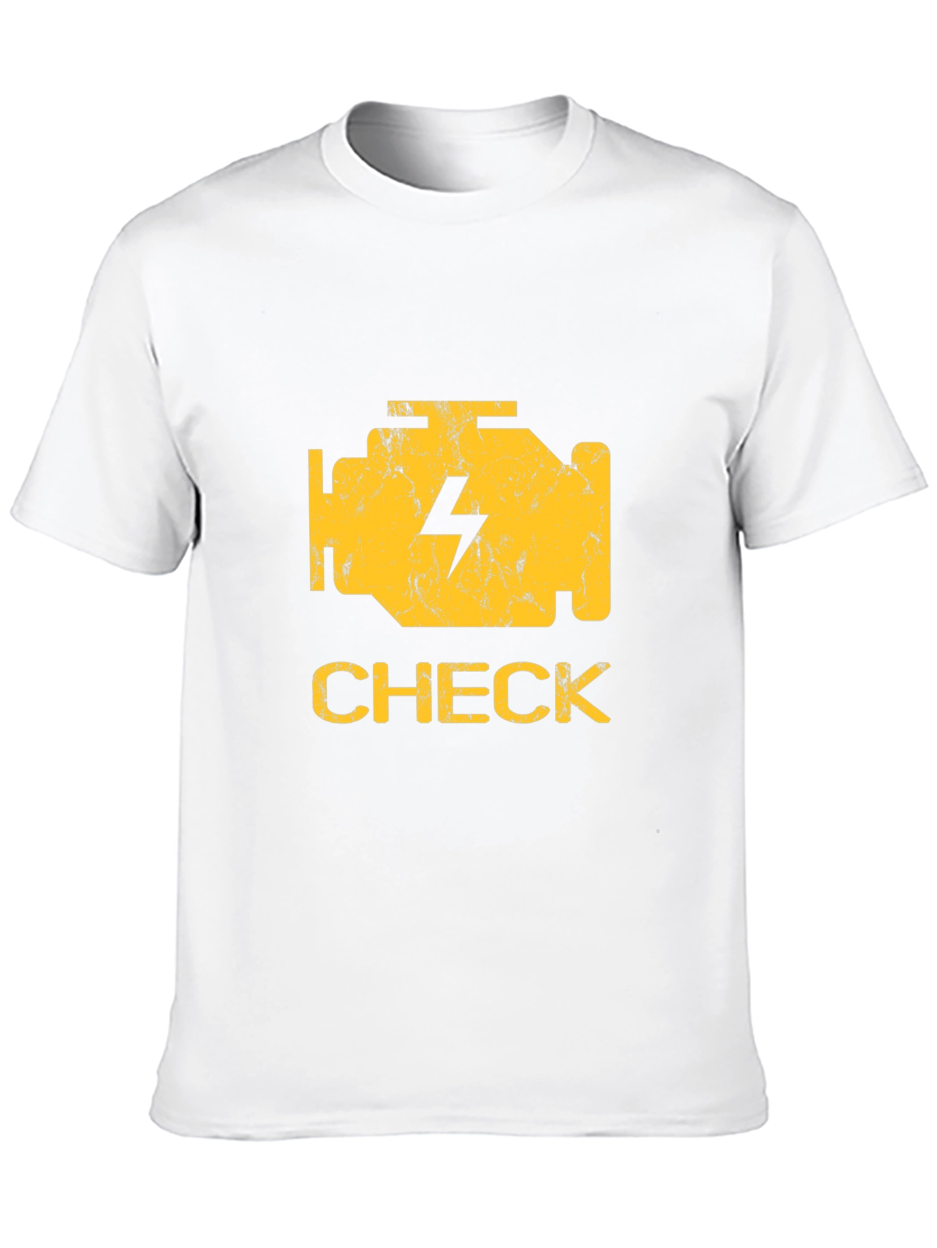 Check Engine Light Graphic T-Shirt - Black