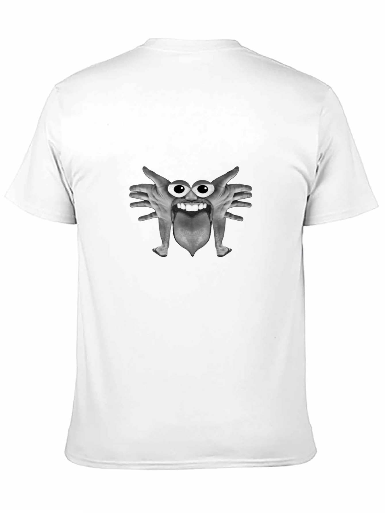 Funny Monster Hand Face Graphic T-Shirt