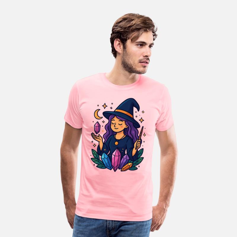 Mystical Crystal Witch Illustration