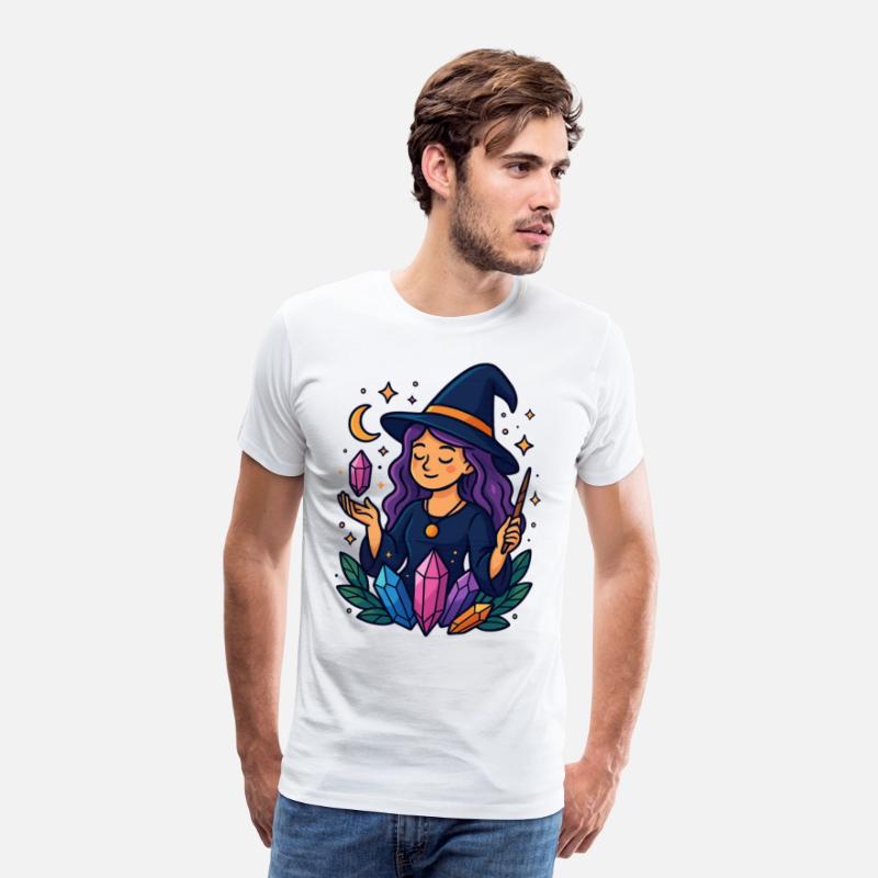 Mystical Crystal Witch Illustration