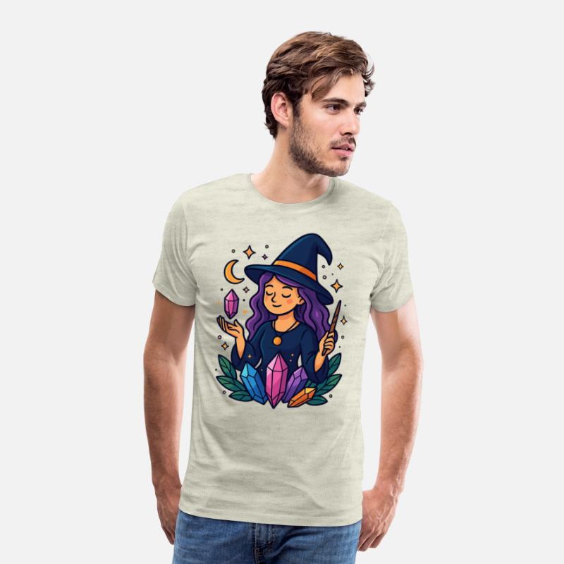 Mystical Crystal Witch Illustration