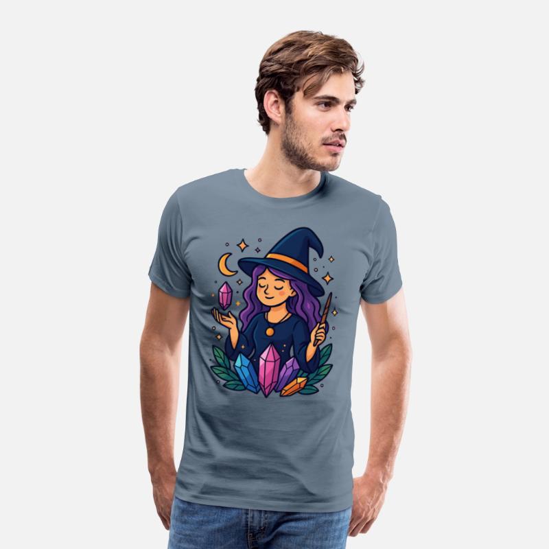 Mystical Crystal Witch Illustration