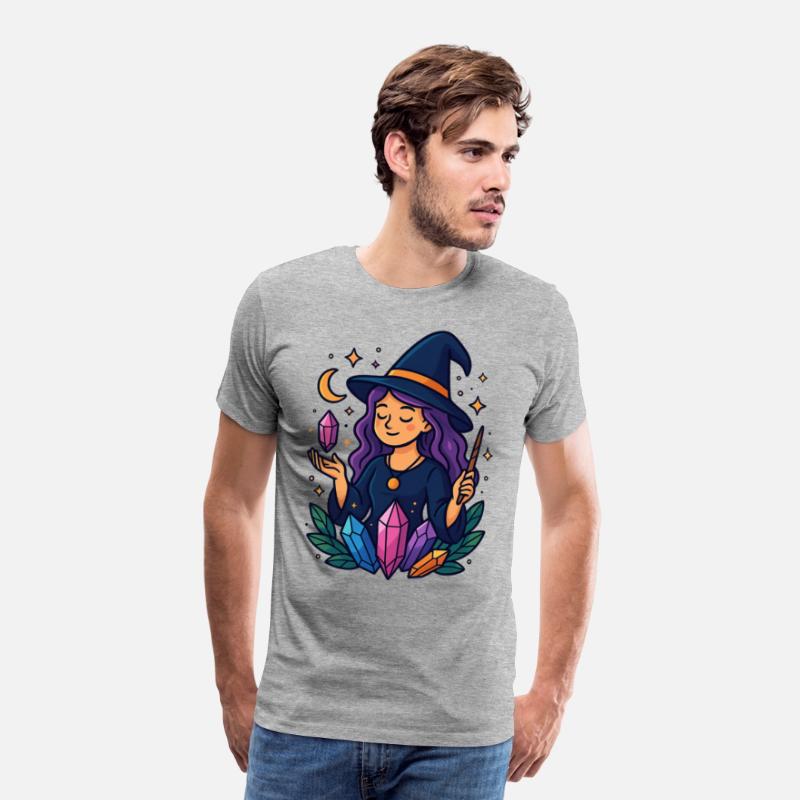 Mystical Crystal Witch Illustration