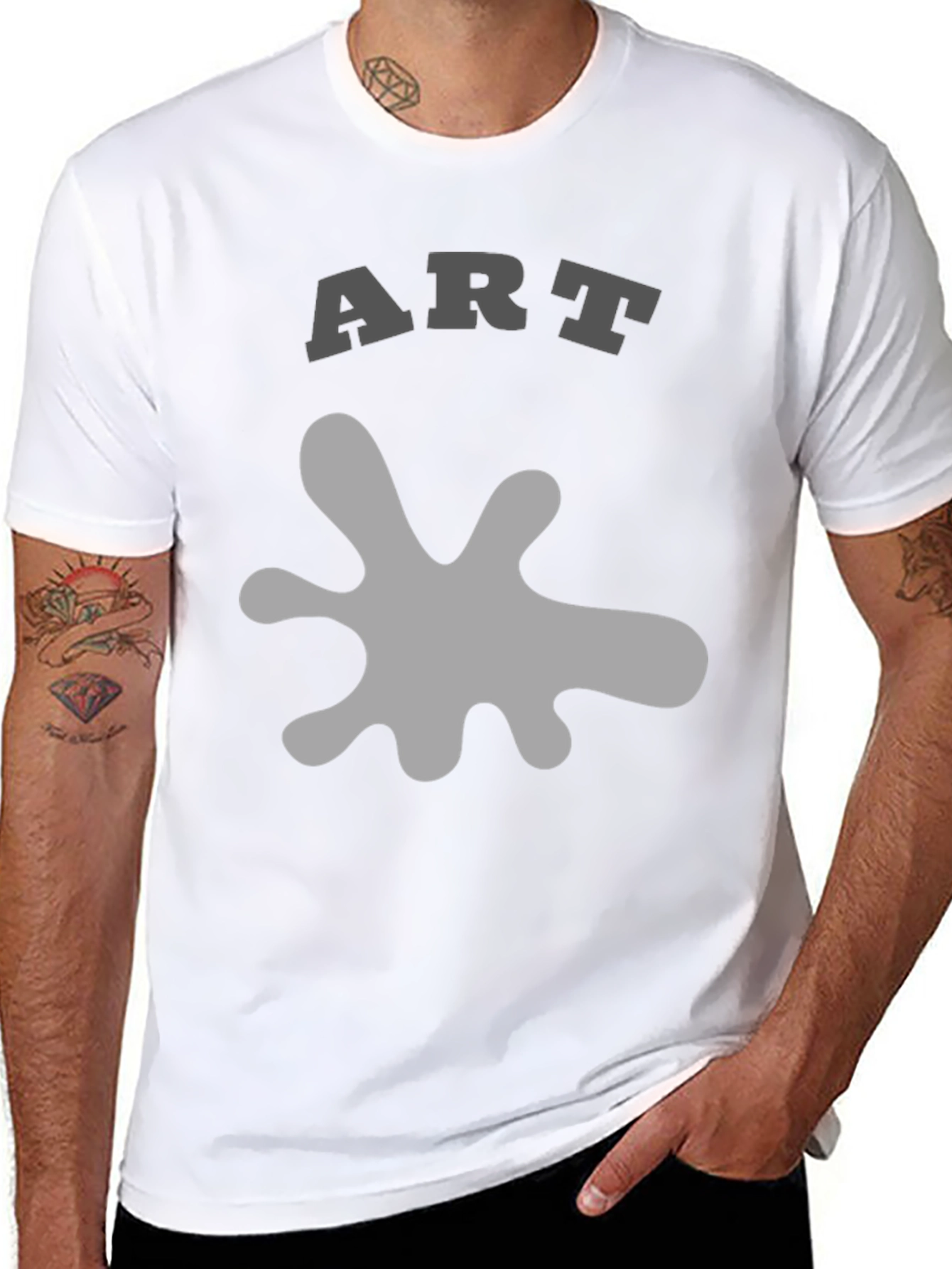 Abstract Art Graphic Print Tee
