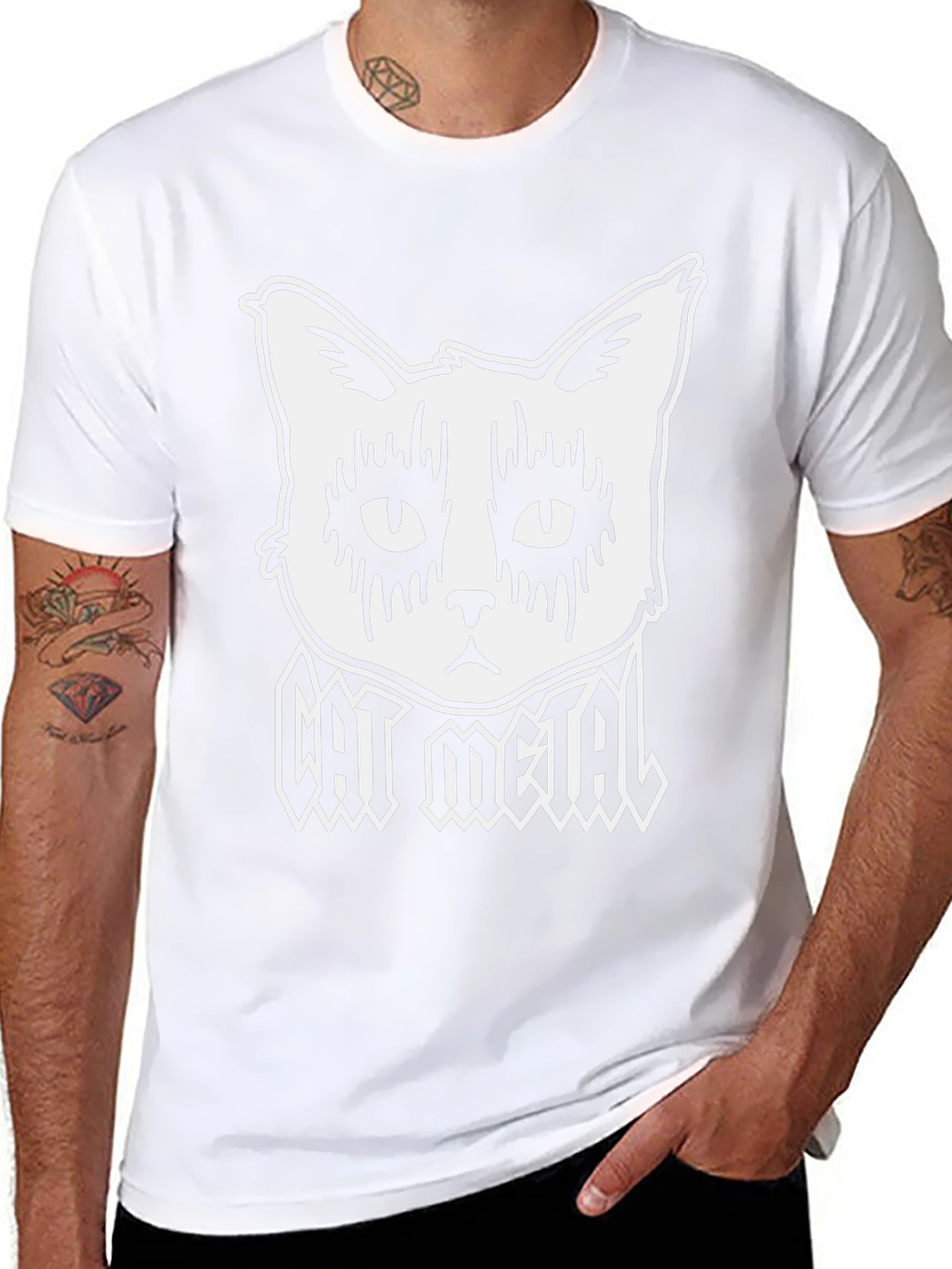 Cat Metal T-Shirt: Unleash Your Inner Rocker!