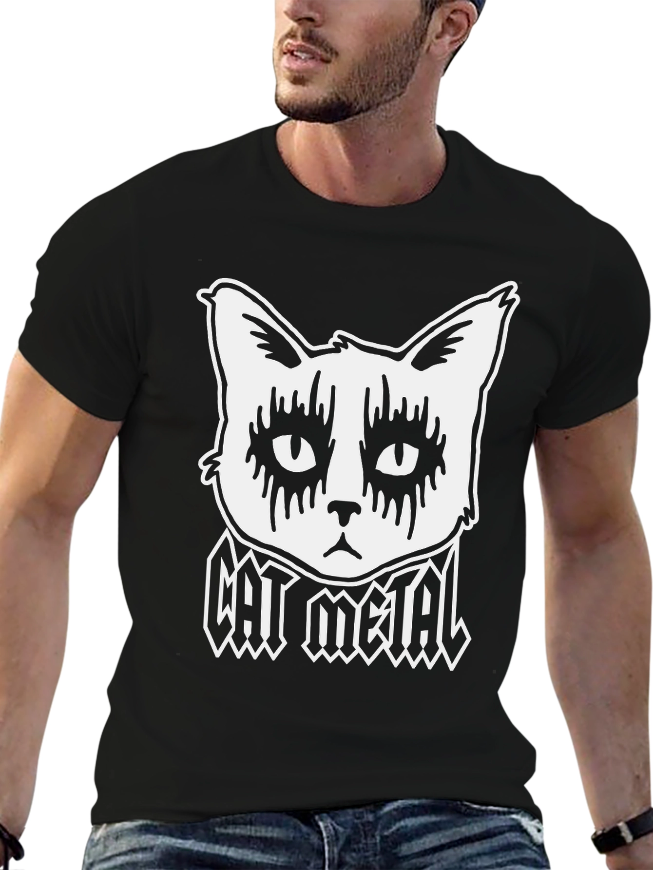 Cat Metal T-Shirt: Unleash Your Inner Rocker!