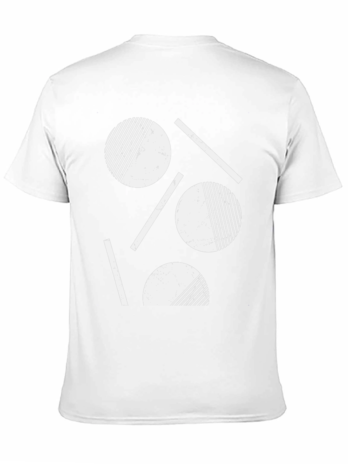 Abstract Geometric Graphic Tee - Black Cotton Blend