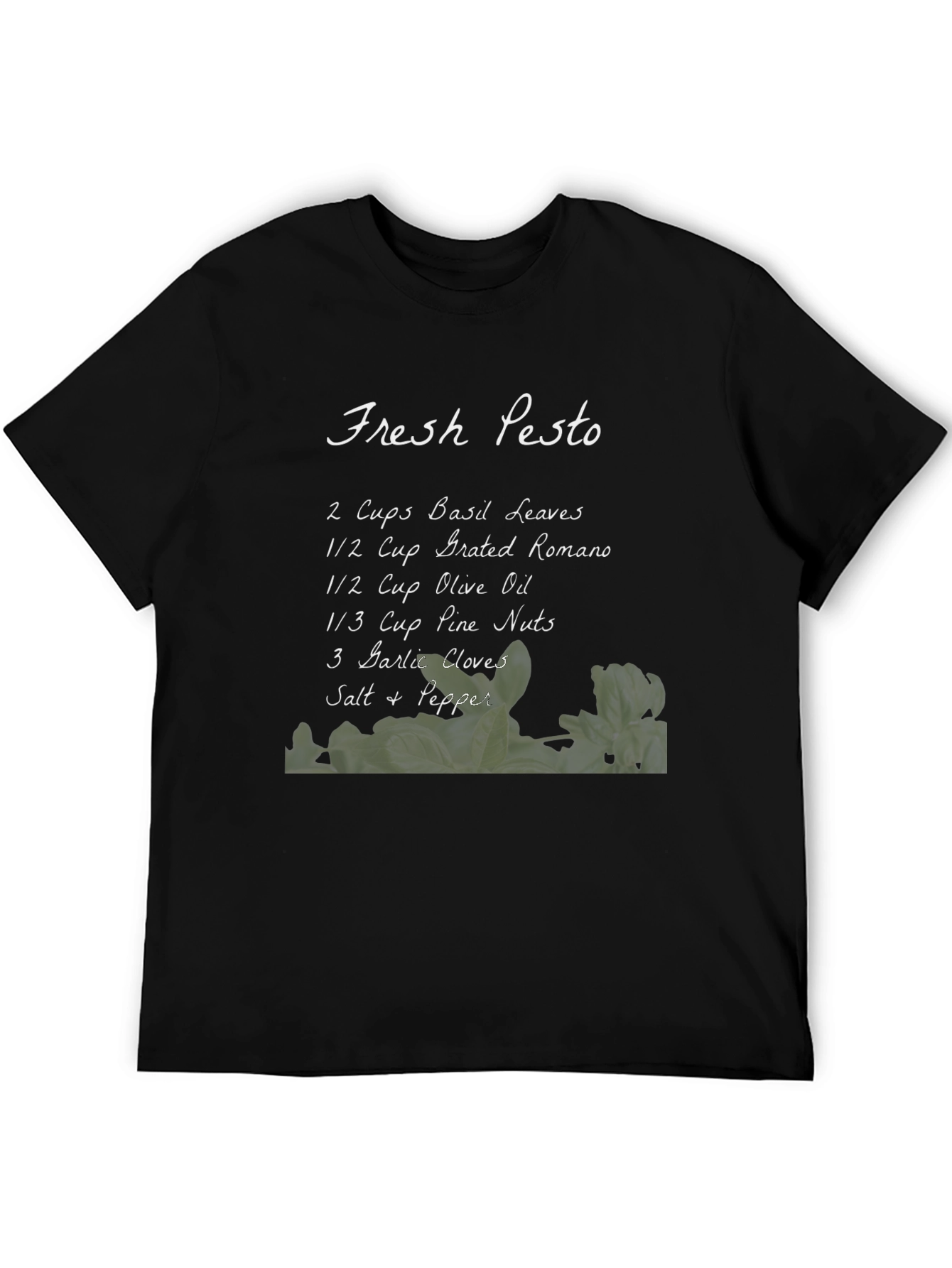 Fresh Pesto Recipe T-Shirt - Culinary Gift