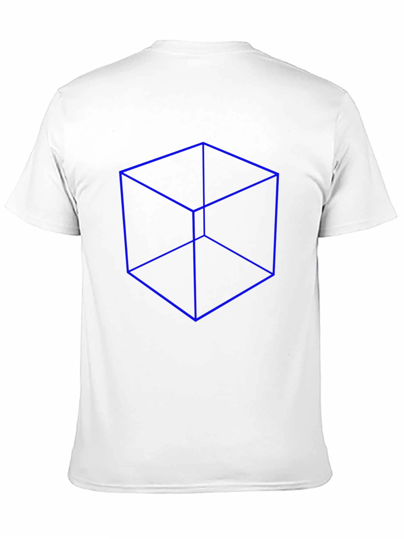Geometric Cube Illusion T-Shirt - Modern Art Design