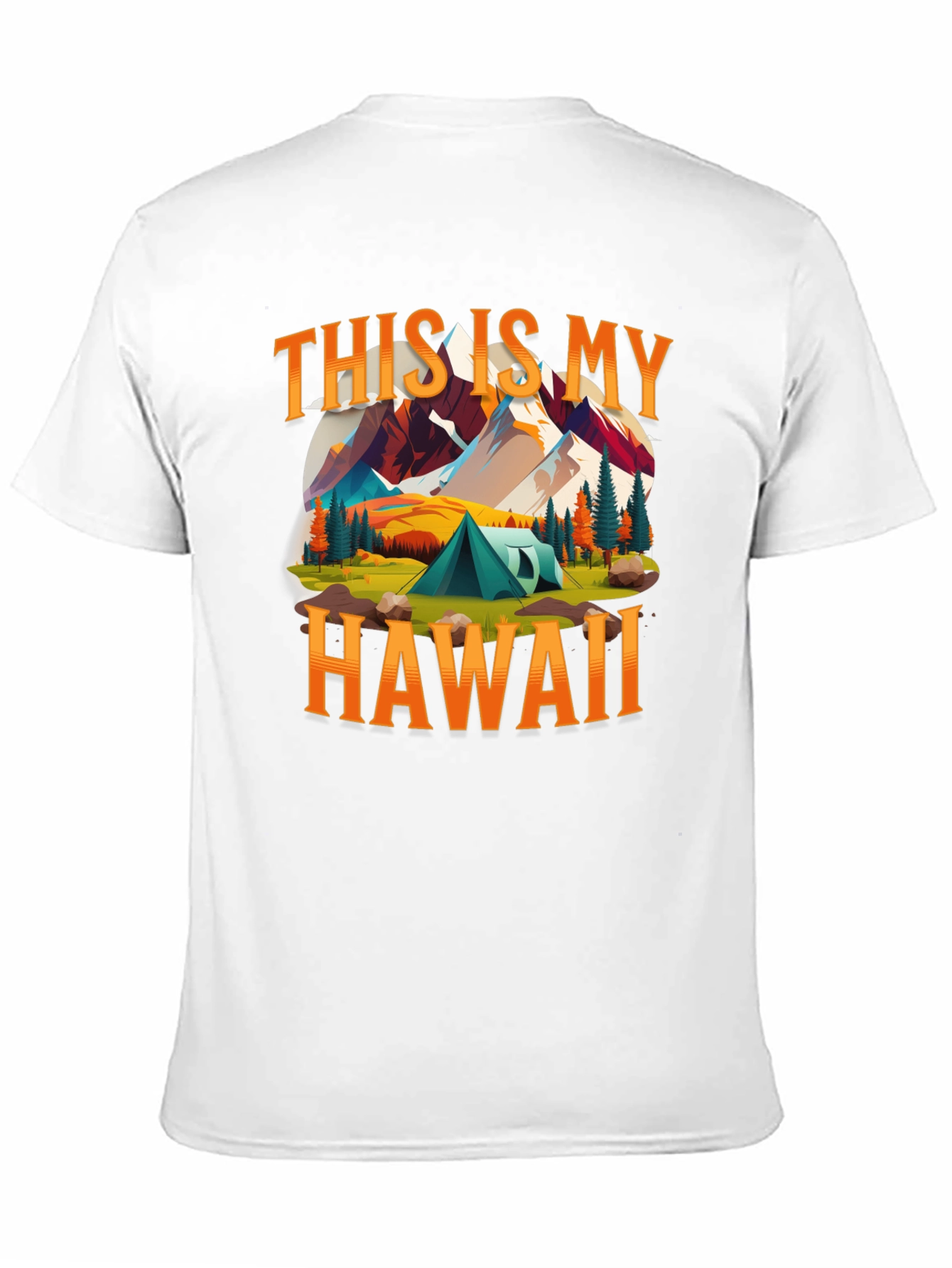 Hawaii Camping T-Shirt - Adventure Design