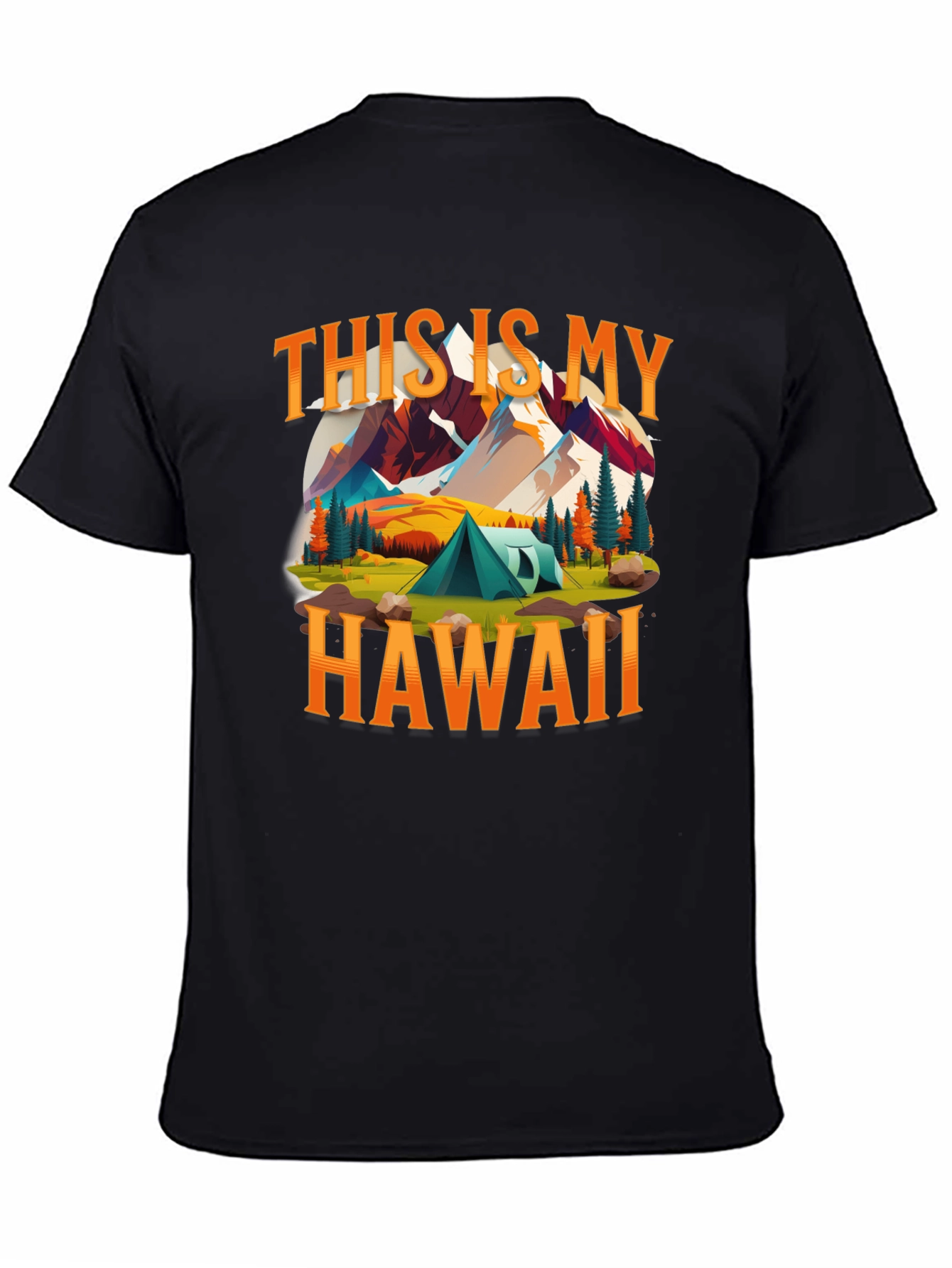 Hawaii Camping T-Shirt - Adventure Design