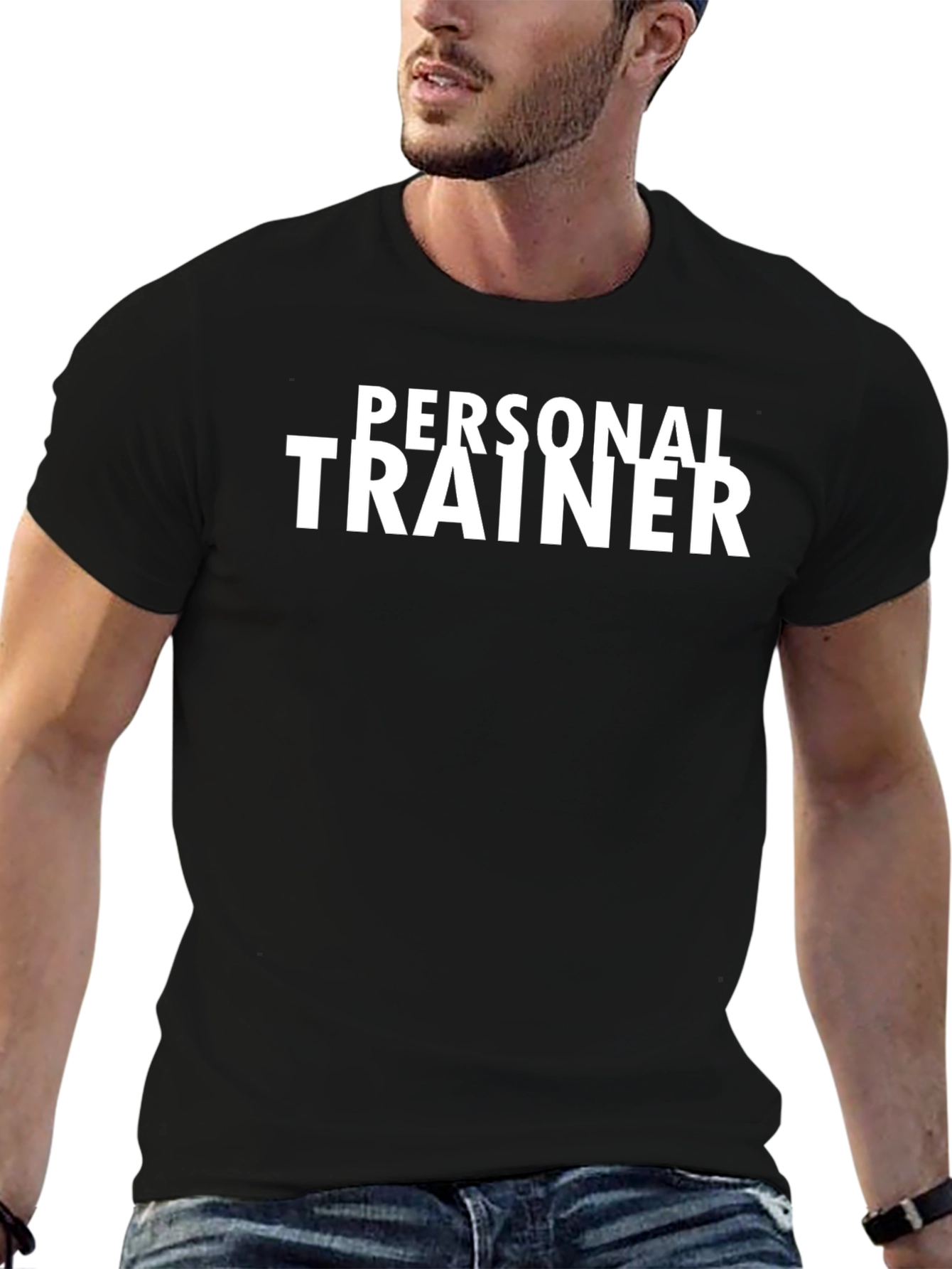 Personal Trainer Black T-Shirt - Fitness Apparel