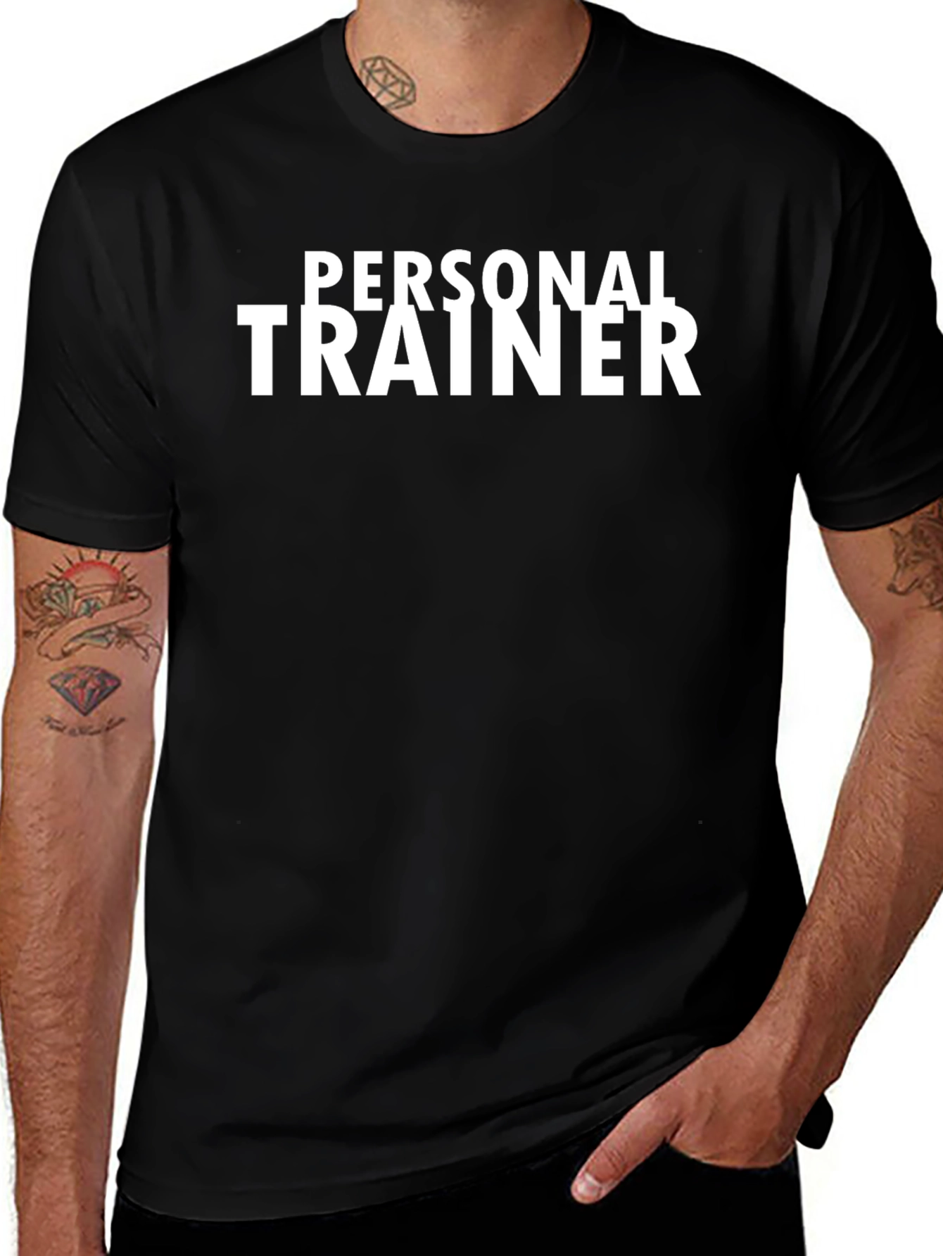Personal Trainer Black T-Shirt - Fitness Apparel