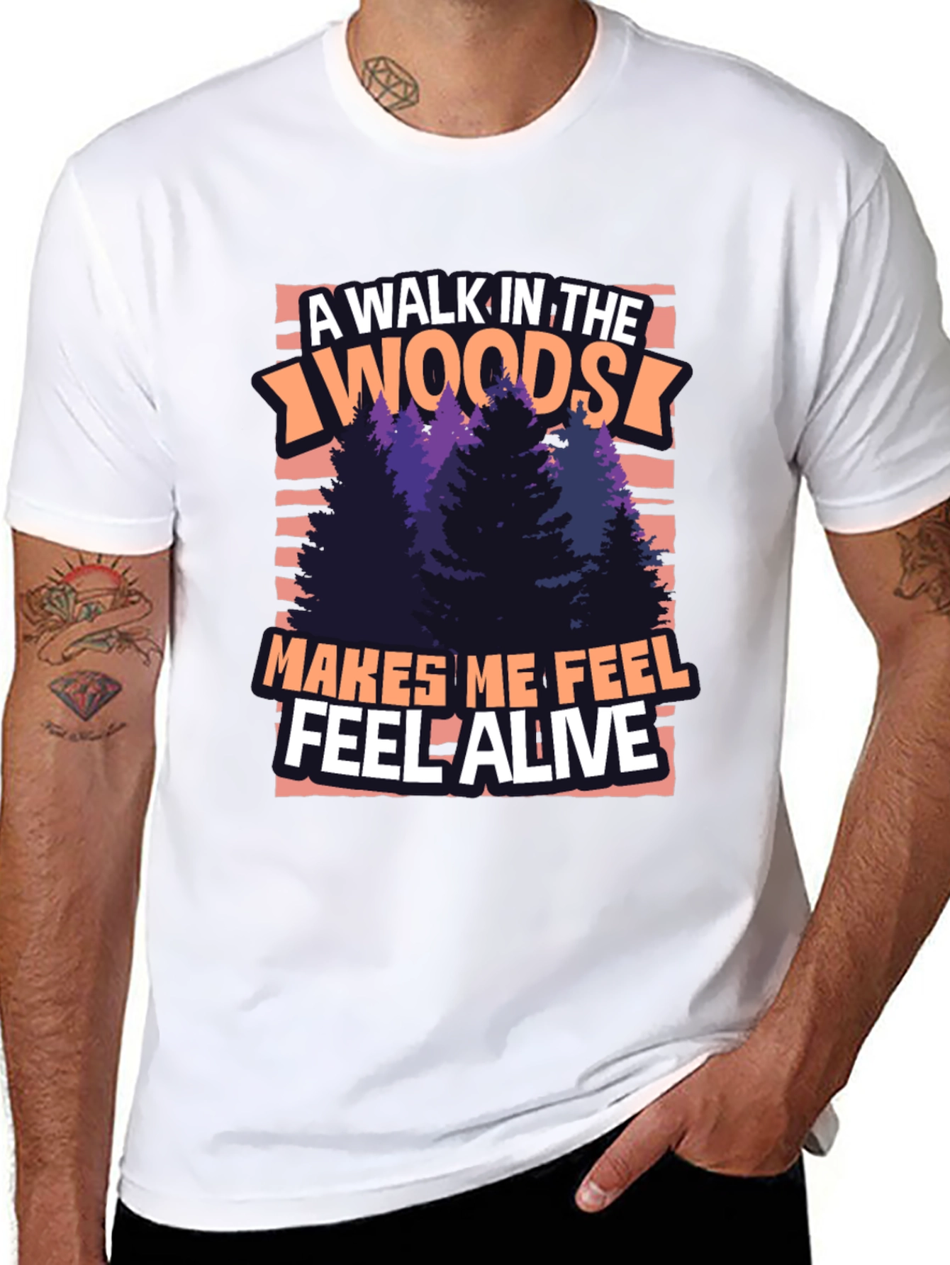 A Walk In The Woods T-Shirt - Feel Alive