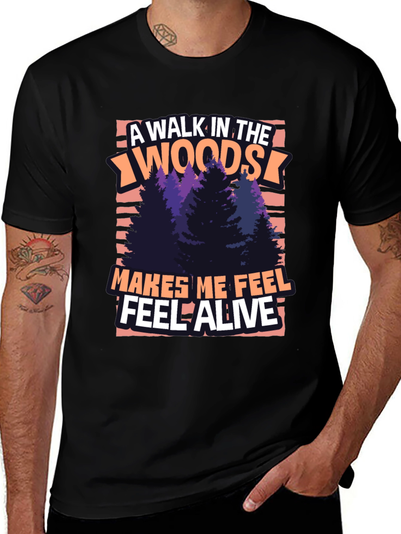 A Walk In The Woods T-Shirt - Feel Alive