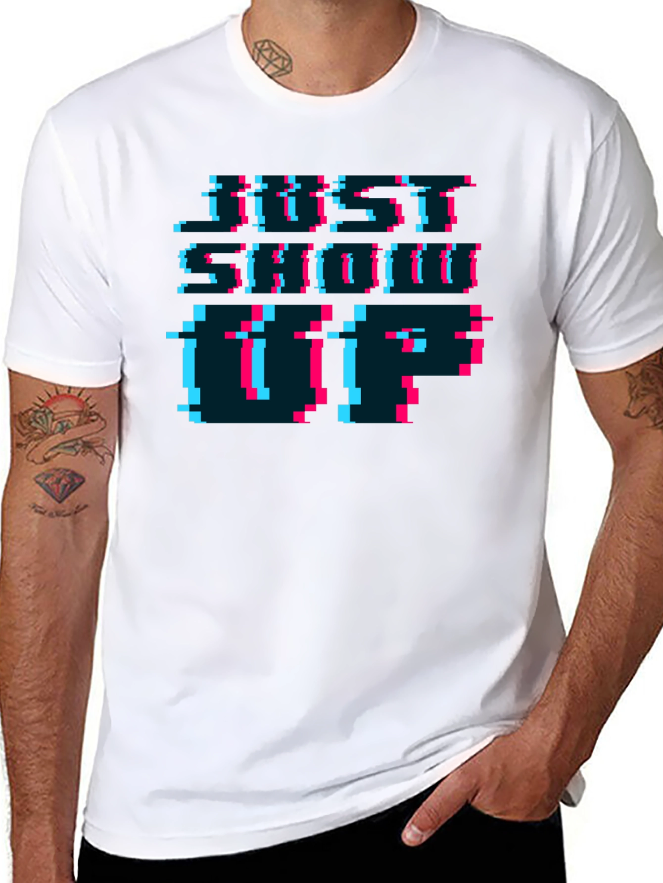 Pixel Art T-Shirt - Retro Glitch Style
