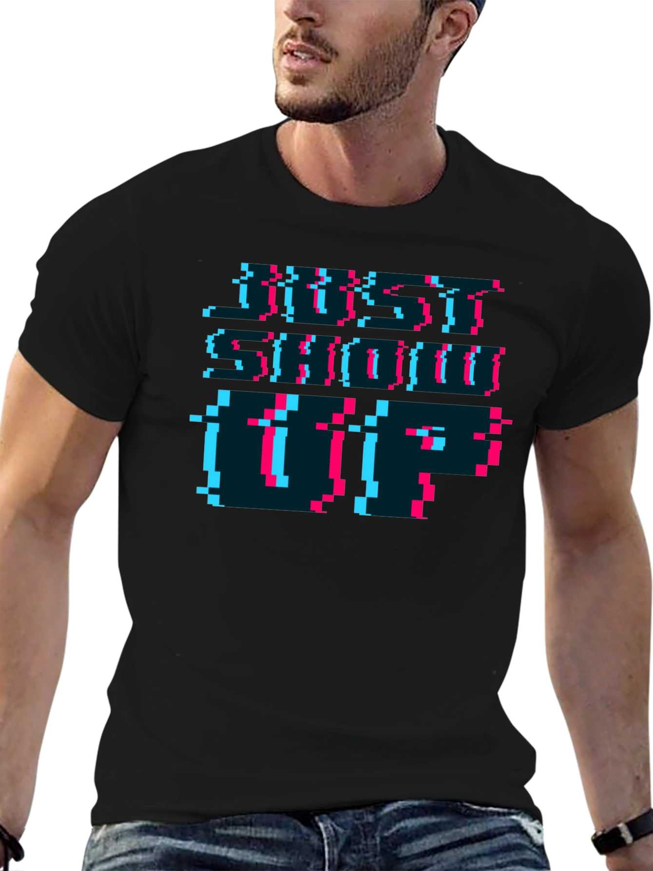 Pixel Art T-Shirt - Retro Glitch Style