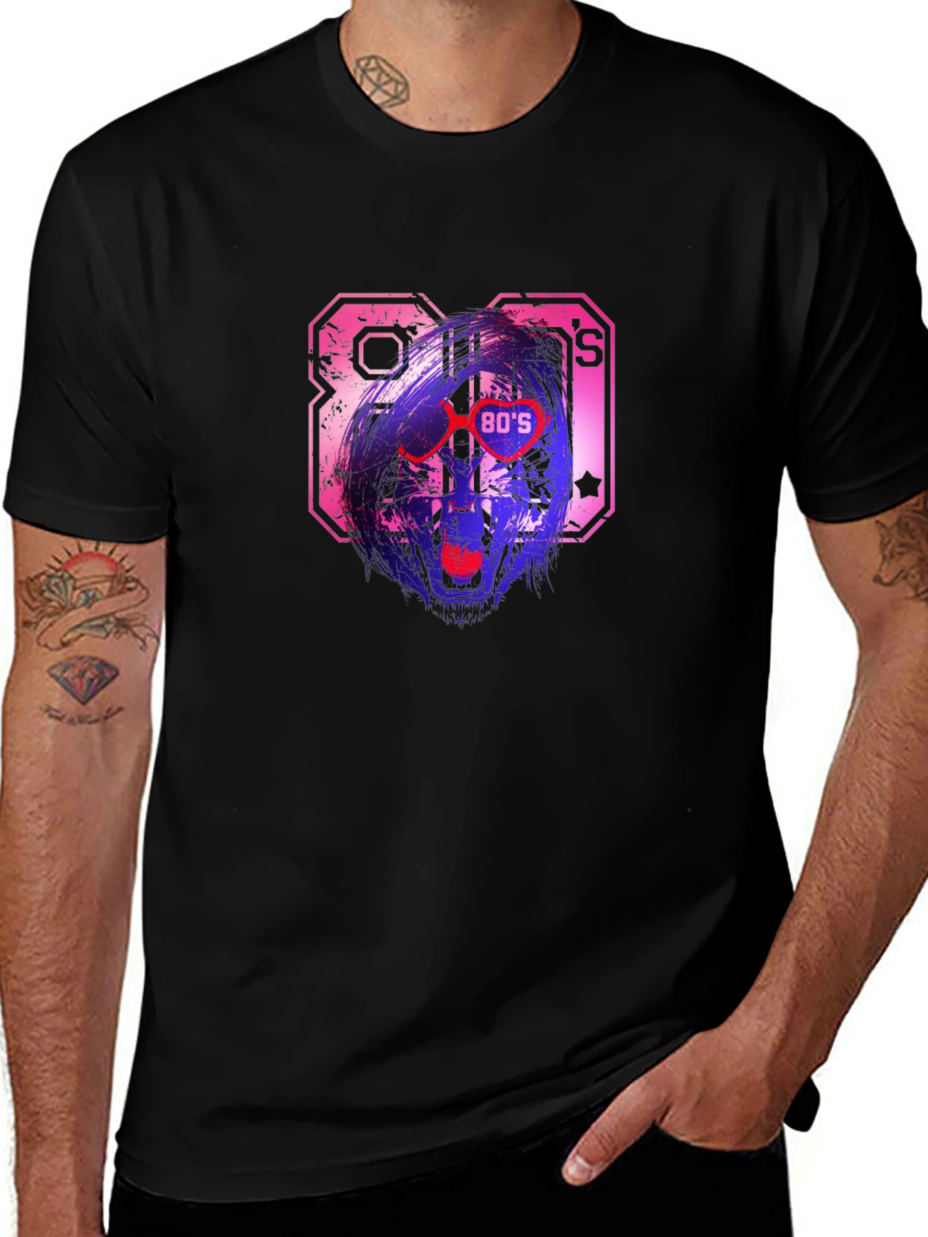 Retro 80s Design Graphic T-Shirt
